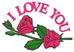 I Love You Embroidery Designs