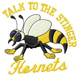 Hornets Stinger Embroidery Design | EmbroideryDesigns.com