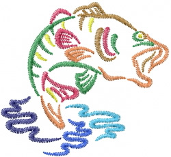 free pes fish embroidery designs 4x4