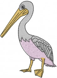 Pelican Embroidery Design | EmbroideryDesigns.com