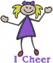 Stick figure girl embroidery designs machine embroidery designs at Stick figure girl embroidery designs machine embroidery designs at