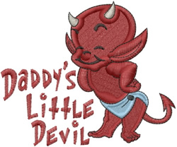 Daddys little devil embroidery designs machine embroidery designs at Daddys little devil embroidery designs machine embroidery designs at
