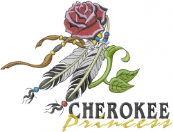 Cherokee Princess Embroidery Design | EmbroideryDesigns.com