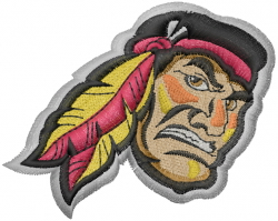 Indian warrior mascot embroidery designs machine embroidery designs at Indian warrior mascot embroidery designs machine embroidery designs at
