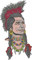 Indian chief embroidery designs machine embroidery designs at