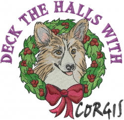 Corgis Embroidery Design | EmbroideryDesigns.com