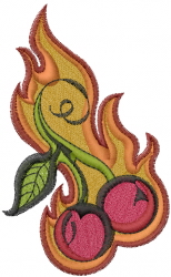 Flaming cherry embroidery designs machine embroidery designs at Flaming cherry embroidery designs machine embroidery designs at
