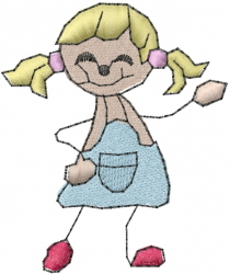 Stick figure girl embroidery designs machine embroidery designs at