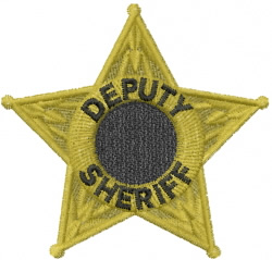 sheriff badge embroidery design free download