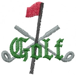 GOLF Embroidery Design | EmbroideryDesigns.com