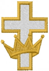 Cross and crown embroidery designs machine embroidery designs at