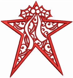 Christmas Star Embroidery Design | EmbroideryDesigns.com