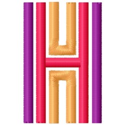 Retro letter h embroidery designs machine embroidery designs at
