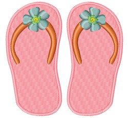 embroidery flip flops