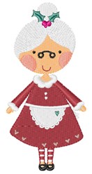 Mrs Claus Embroidery Design | EmbroideryDesigns.com