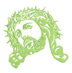 Crown Of Thorns Jesus Embroidery Design | EmbroideryDesigns.com