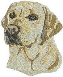 Labrador Head Embroidery Design | EmbroideryDesigns.com