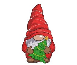 Tree Gnome Embroidery Design | EmbroideryDesigns.com