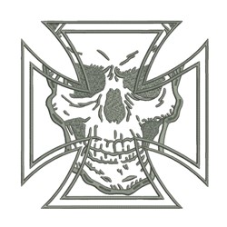 Cross Skull Iron-On Embroidered Patches: Unleash Your Style