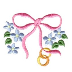 Wedding bow Embroidery Design | EmbroideryDesigns.com