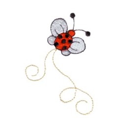 Embroidery Designs - **Limited Time**Pumpkin LadyBug Applique 4x4