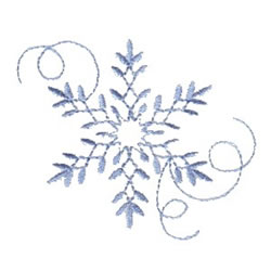 Snowflake Swirl Embroidery Design | EmbroideryDesigns.com