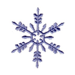 Needle Passion Embroidery Embroidery Design: Blue Snowflake 2.01 inches ...