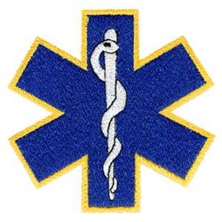 Oklahoma embroidery embroidery design star of life 345 inches h x 3