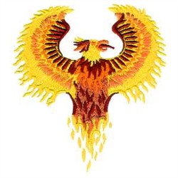 Phoenix, Flame and Chalice | Machine Embroidery Design