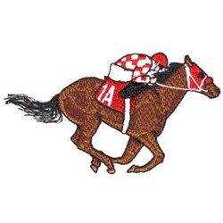 Oklahoma embroidery embroidery design race horse 218 inches h x 390