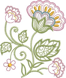Jacobean Floral Embroidery Designs, Machine Embroidery Designs at ...