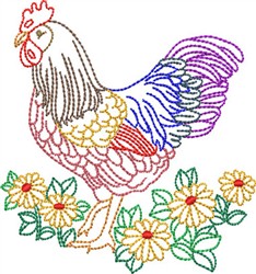 Backstitch rooster embroidery designs machine embroidery designs at