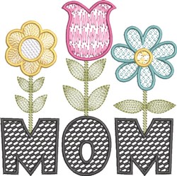 Flowered mom embroidery designs machine embroidery designs at