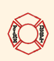 Fire Department Embroidery Design | EmbroideryDesigns.com