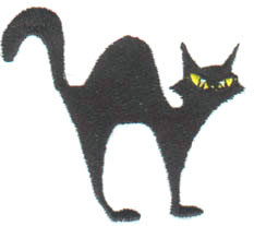 Black Cat Embroidery Designs