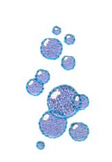 Water Bubbles Embroidery Design