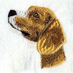 Realistic Beagle Embroidery Design | EmbroideryDesigns.com