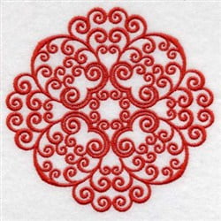 Redwork Swirls Embroidery Design | EmbroideryDesigns.com