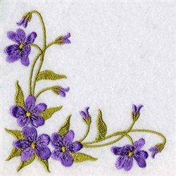 Purple Floral Corner Embroidery Designs, Machine Embroidery Designs at ...