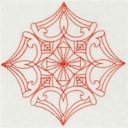 Redwork Decor Embroidery Design | EmbroideryDesigns.com