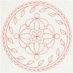 Redwork Decor Embroidery Design | EmbroideryDesigns.com