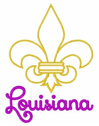 Louisiana Embroidery Design | EmbroideryDesigns.com