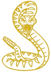 Rattlesnake Embroidery Design | EmbroideryDesigns.com