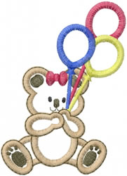 Bear balloon applique embroidery designs machine embroidery designs at Bear balloon applique embroidery designs machine embroidery designs at