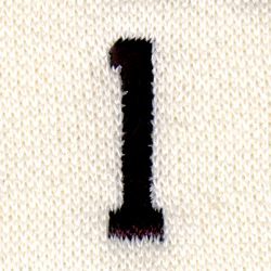One Embroidered 1 Embroidery Design | EmbroideryDesigns.com