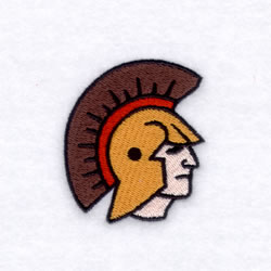 Spartans Mascot Embroidery Design | EmbroideryDesigns.com