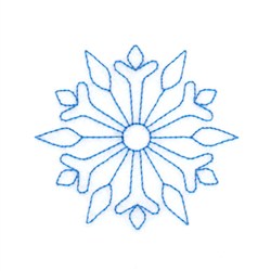 Redwork Snowflake Redwork Snowflake Embroidery Design | EmbroideryDesigns.com