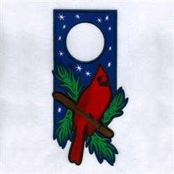 Cardinal Door  Hanger Embroidery  Designs  Machine 
