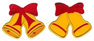 Free Bells Applique Embroidery Design | EmbroideryDesigns.com