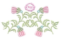 Floral Swag Embroidery Design | EmbroideryDesigns.com